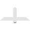 Ekena Millwork Eugene Architectural Grade PVC Gable Bracket, 36"W x 16 1/2"H x 2"D x 4"F, 11/12 Pitch GBP036X17X0204EUG00 - alternate 4